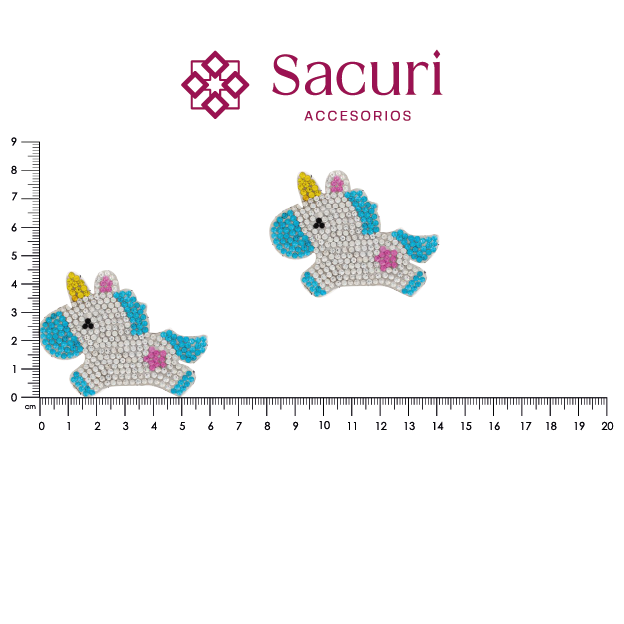 Parche unicornio 60x45 cristal 2mm P479HC