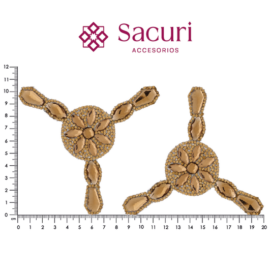 Suaje cristal Y 105X115 Golden P48HC (Par)