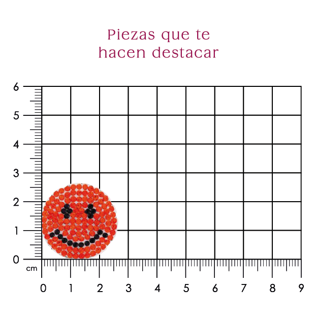 Parche Happy Face redondo 27mm (Pza) P491HC