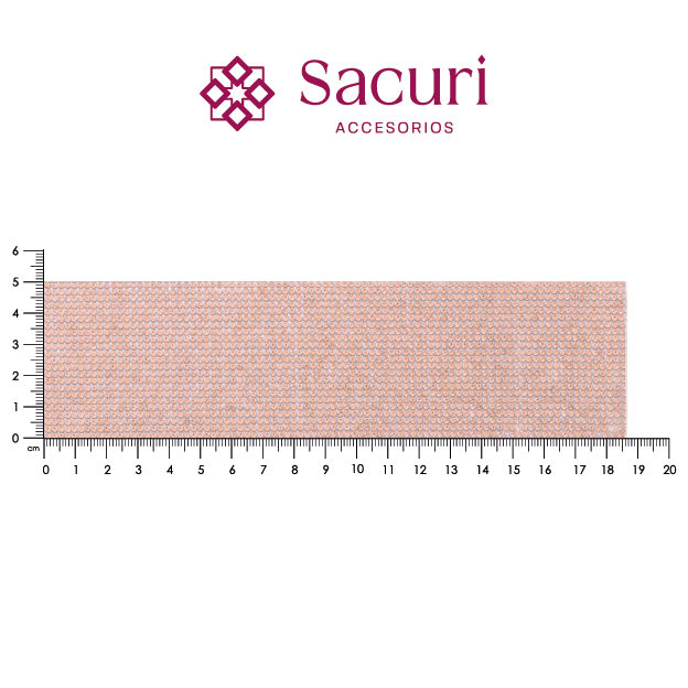 Lámina cristal 2mm 24x40 oro rosa (106*175) (P35HC) P493HC