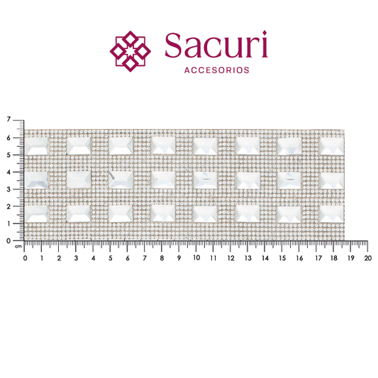 Hoja de cristal rectangulo 10x14 (24X40cms) P72HC