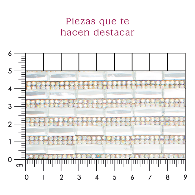 Hoja de cristal rectangulo 5x15 AB P80HC
