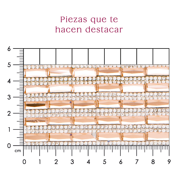Hoja de crital rectangulo 5x15 Arena P91HC