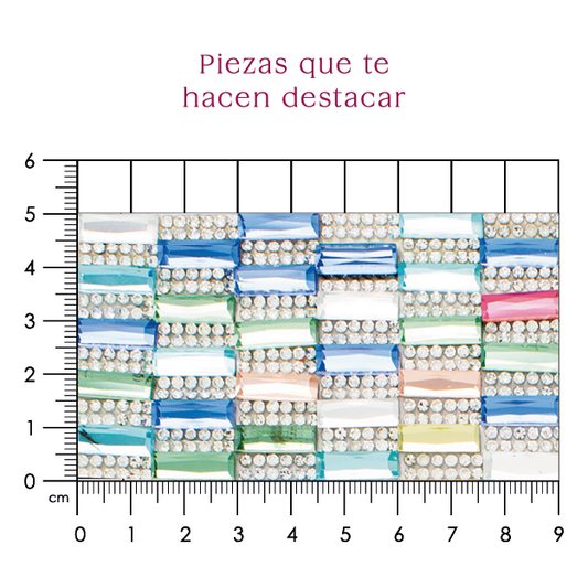 Hoja de crital rectangulo 5x15 Cristal P92HC