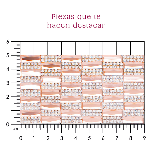 Hoja de crital rectangulo 5x15 Arena P93HC