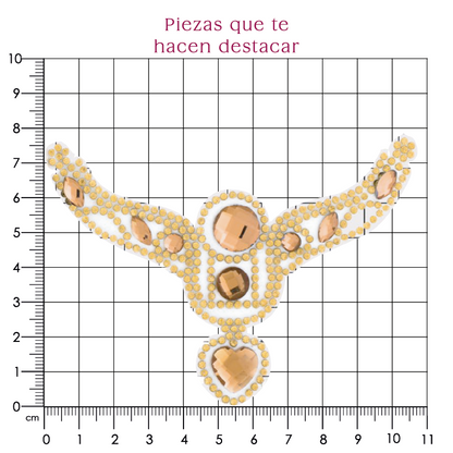 Suaje cristal Y 75x110 golden (Par) P102HC