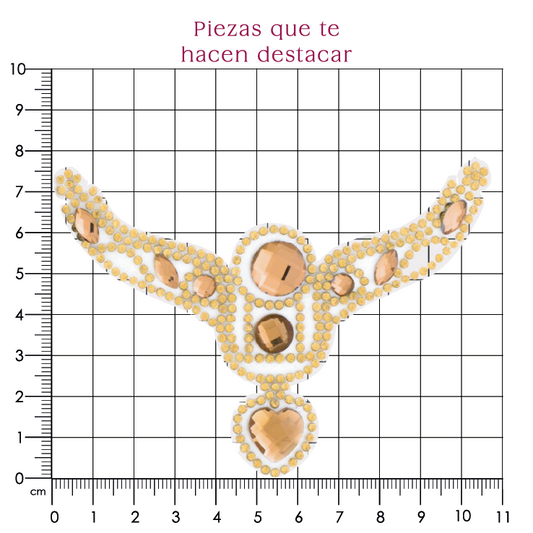 Suaje cristal Y 75x110 golden (Par) P102HC