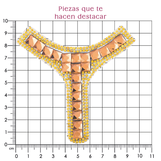 Suaje cristal Y 95x100 golden (Par) P105HC