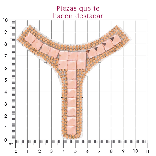 Suaje cristal Y 95x100 LT peach (Par) P106HC