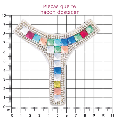 Suaje cristal Y 95x100 multicolor (Par) P107HC