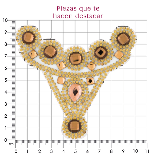 Suaje cristal Y 85x90 golden (Par) P108HC