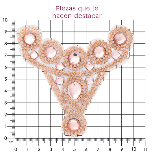 Suaje cristal Y 85x90 LT peach (Par) P109HC