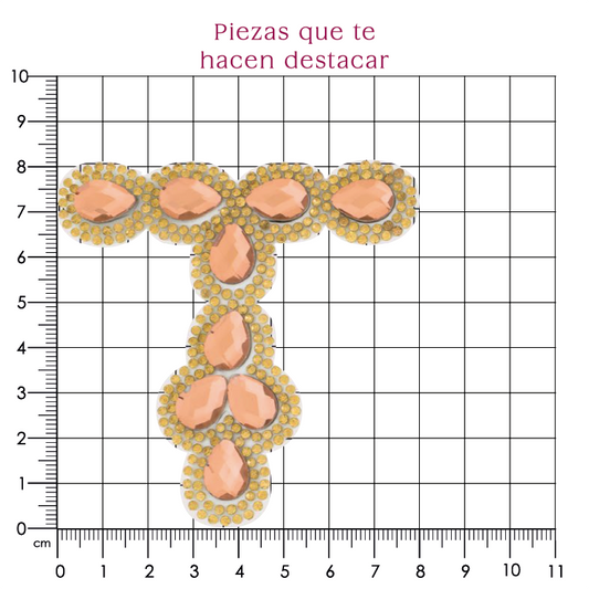 Suaje cristal Y 80x80 golden (Par) P111HC