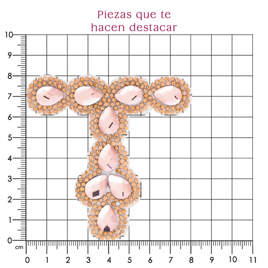 Suaje cristal Y 80x80 LT peach (Par) P112HC