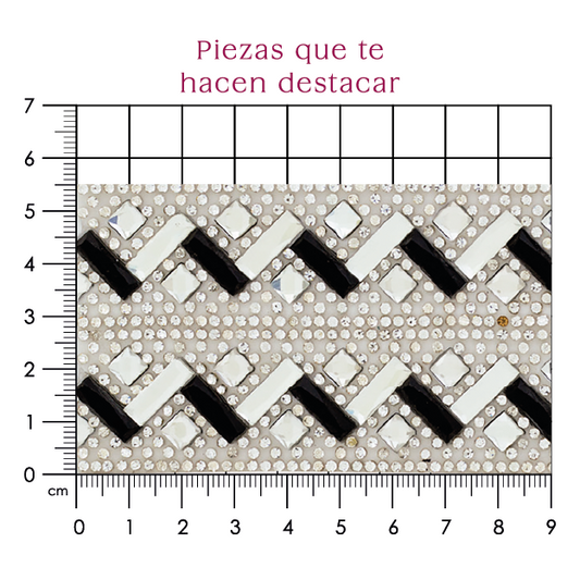 Hoja de cristal rectangulo 5x15 cristal+ P115HC