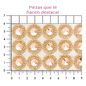 Suaje cristal redondo LT peach 18 mm (24x40) P116HC