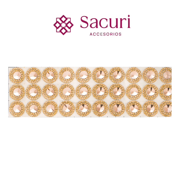 Suaje cristal redondo LT peach 18 mm (24x40) P116HC