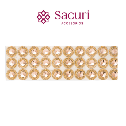 Suaje cristal redondo LT peach 18 mm (24x40) P116HC