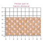 Hoja de cristal cuadro 6 mm LT peach (24x40) P117HC