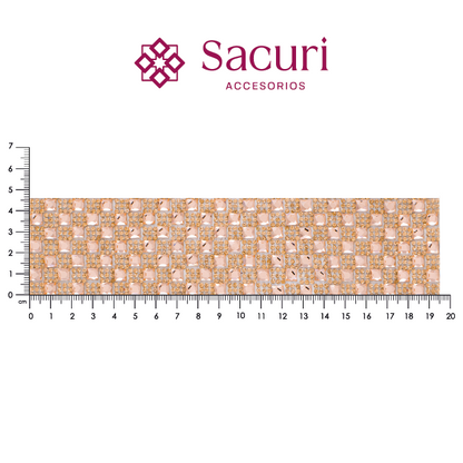 Hoja de cristal cuadro 6 mm LT peach (24x40) P117HC