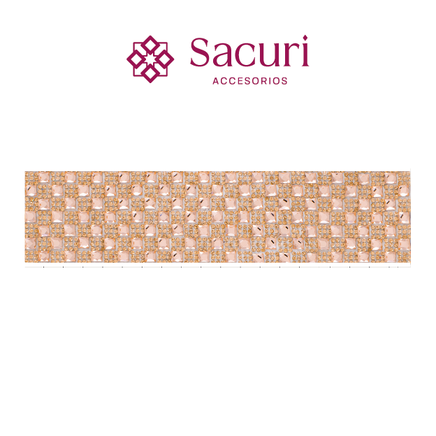 Hoja de cristal cuadro 6 mm LT peach (24x40) P117HC
