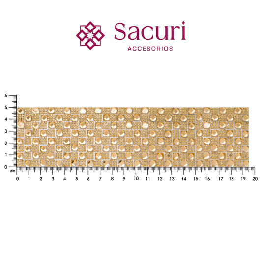 Hoja de cristal cuadro 6 mm golden (24x40) P118HC
