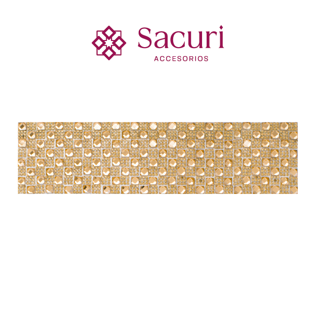 Hoja de cristal cuadro 6 mm golden (24x40) P118HC
