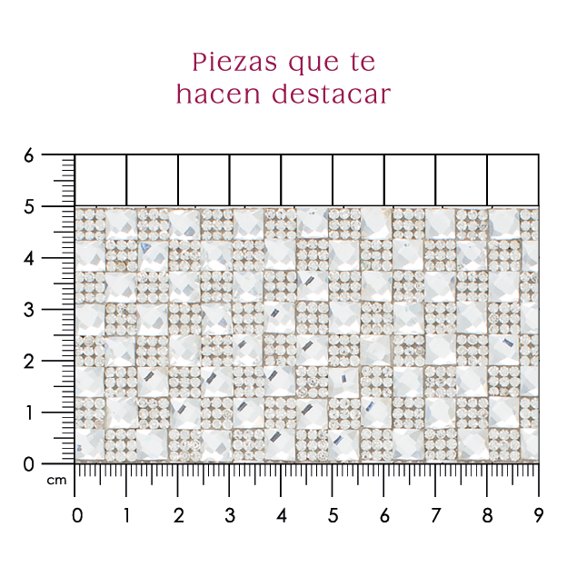 Hoja de cristal cuadrado 6mm P11HC