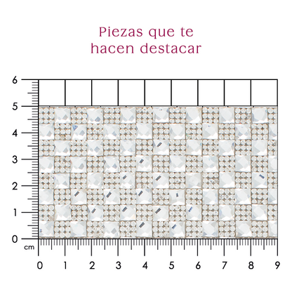 Hoja de cristal cuadrado 6mm P11HC