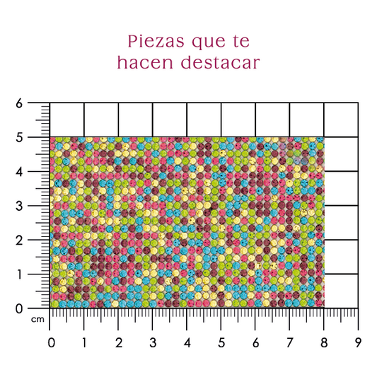 Hoja de cristal 2 mm multicolor (24x40) P121HC