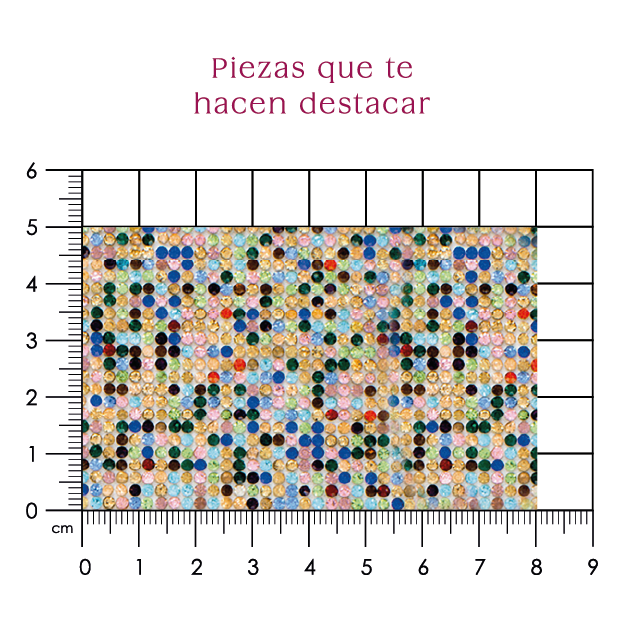 Hoja de cristal 2 mm multicolor (24x40) P121HC