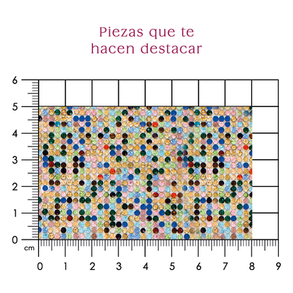 Hoja de cristal 2 mm multicolor (24x40) P121HC