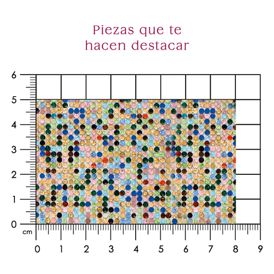 Hoja de cristal 2 mm multicolor (24x40) P121HC