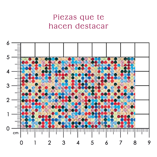 Hoja de cristal 2 mm multicolor (24x40) P121HC
