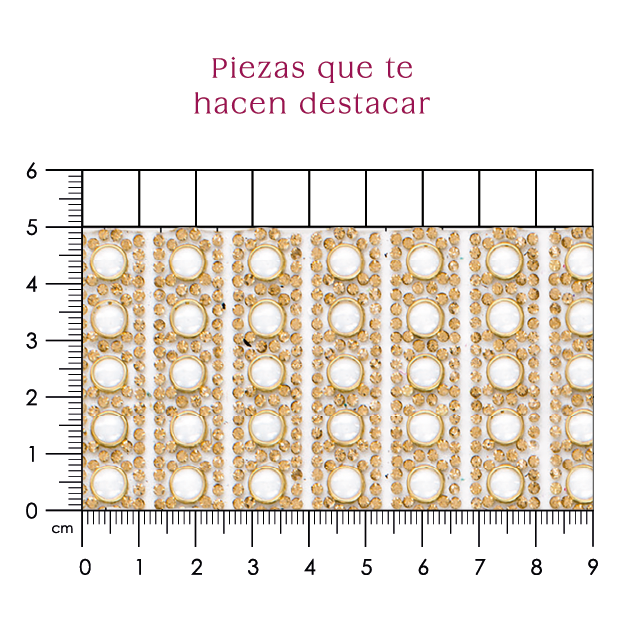 Hoja de cristal 2mm con ceramica 6mm golden P122HC