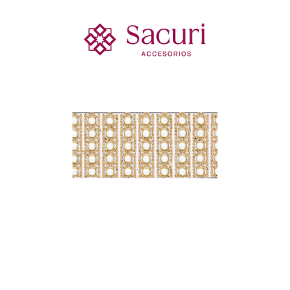 Hoja de cristal 2mm con ceramica 6mm golden P122HC