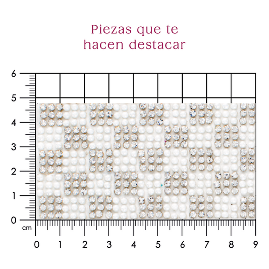 Hoja de cristal 9x9 ceramica blanca+cristal (24x40) P135HC