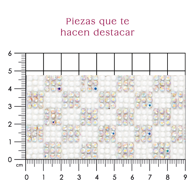 Hoja de cristal 9x9 ceramica blanca+AB (24x40) P137HC