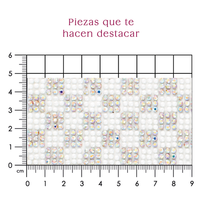 Hoja de cristal 9x9 ceramica blanca+AB (24x40) P137HC