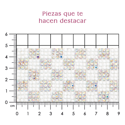 Hoja de cristal 9x9 ceramica blanca+AB (24x40) P137HC