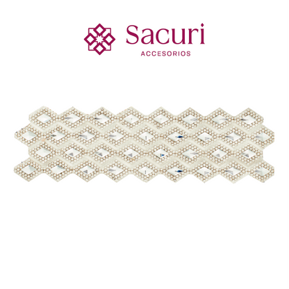 Hoja de cristal rombo 7x12 cristal (20x40) P139HC