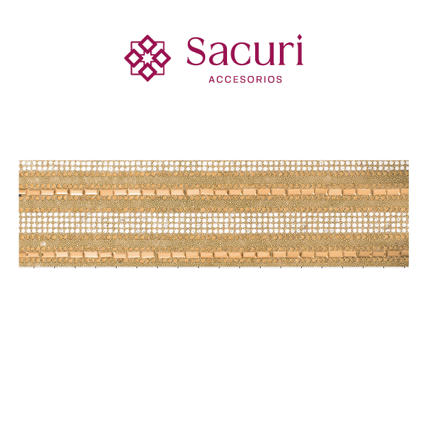 Hoja de cristal rectangular 3x7 golden (23x38) P148HC