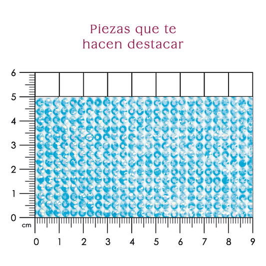 Hoja de Acrílico 3 mm azul agua AB (24x40) P153HC
