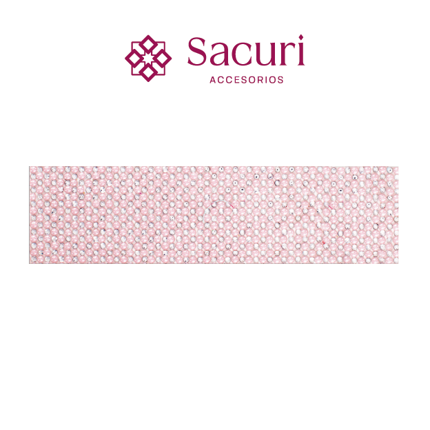 Acrílico 3 mm con ceramica 4 mm rosa palo (24x40) P154HC