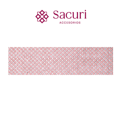 Acrílico 3 mm con ceramica 4 mm rosa (24x40) P155HC