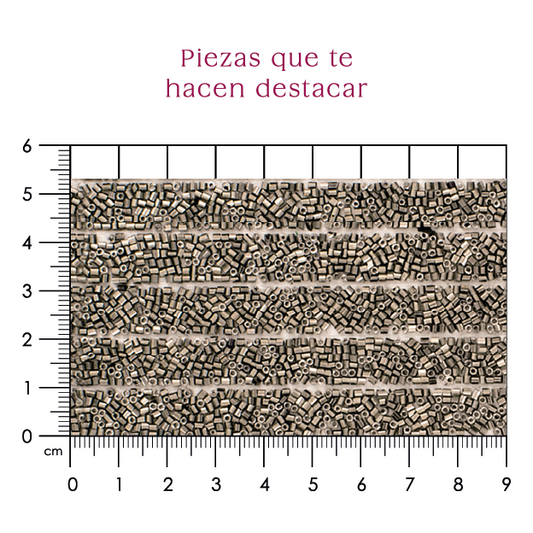 Hoja tubo chaquira 1.5 mm acerina (24x40) P159HC