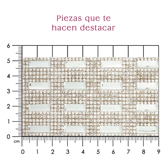 Hoja de cristal rectangulo 5x15 (24x40) P164HC