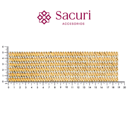 Hoja de cristal RECT 3x7 golden (24x40) P178HC