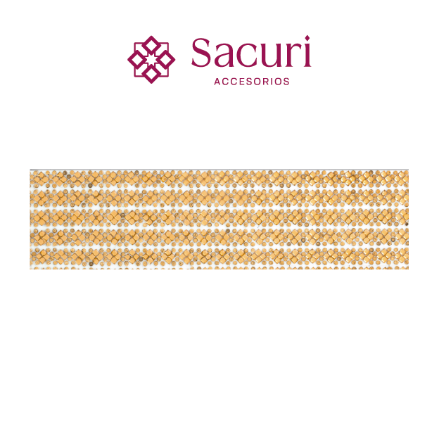 Hoja de cristal cuadro 2 mm golden (24x40) P179HC