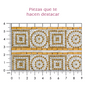 Hoja de cristal rectangulo 3x7 golden (24x40) P182HC